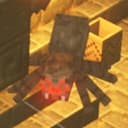 마인크래프트 던전스의 속박 공격을 사용하는 스파이더가 보이는 스크린샷